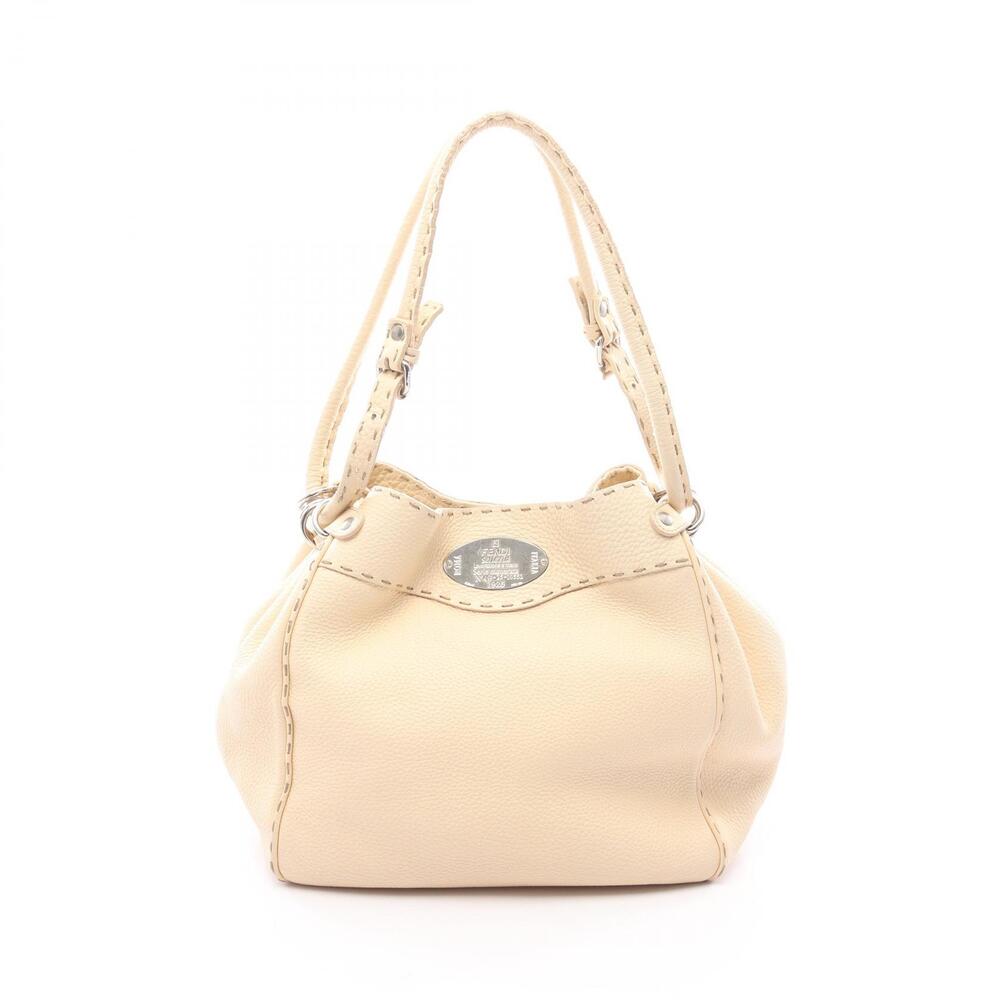 Fendi Selleria Handbag leather beige